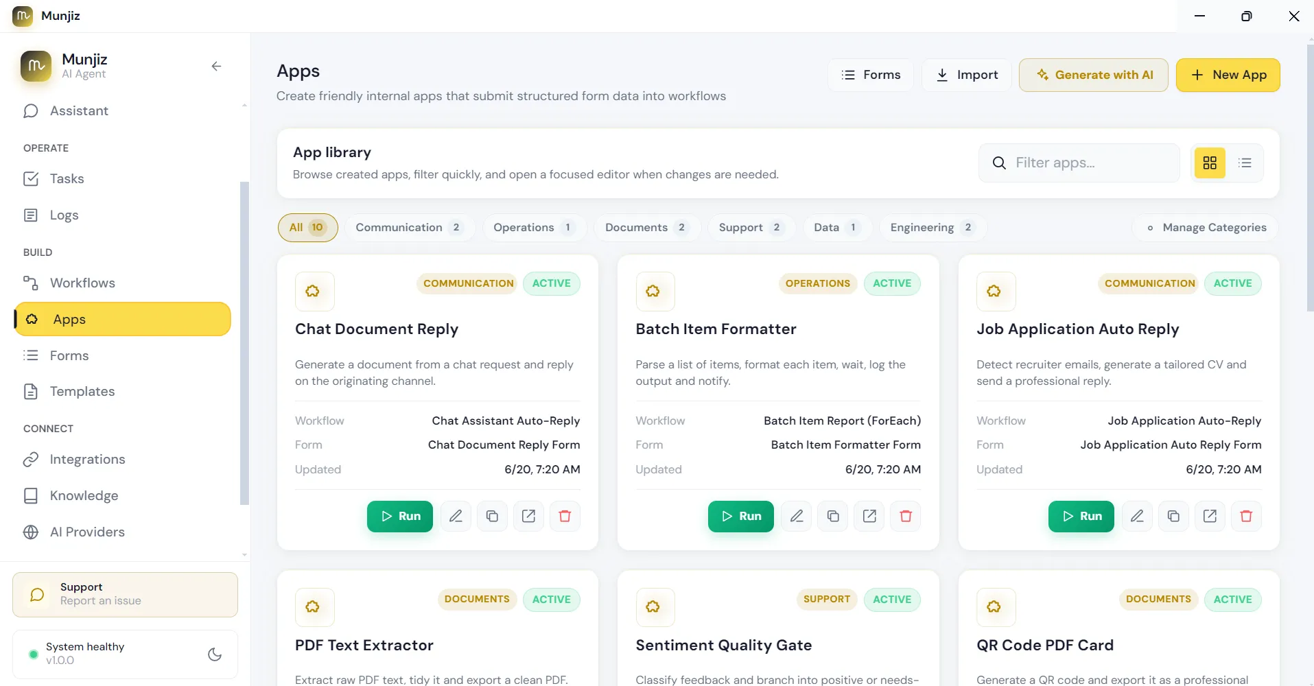 Internal Apps